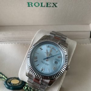 Rolex Daydate Licht Blauw Romijnse Cijfers 04