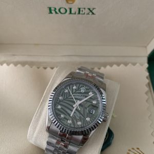 Rolex Dames Groen Staal 36 mm 12