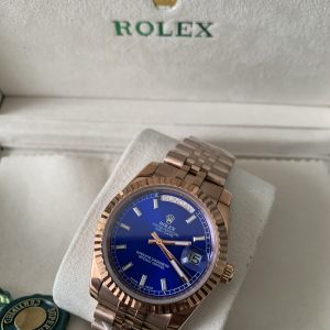 Rolex Dames Blauw Rose  36mm 01