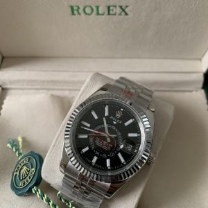 Rolex SkyDweller Zwarte Wijzerplaat Staal jubileum 🍀