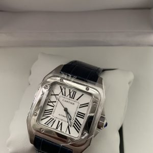 Cartier Santos  Blauwe Band 02