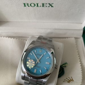 Rolex Datejust Oyster Licht Blauw Tivany