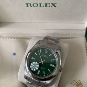 Rolex Datejust Oyster Groen  Staal