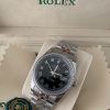 Rolex Dames Zwart Steentjes  36mm