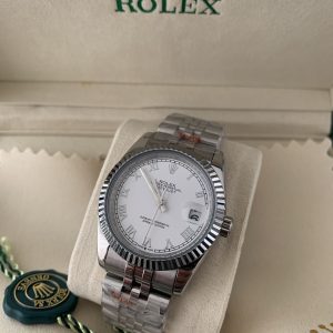 Rolex Dames wit Romijns Cijfers 36mm