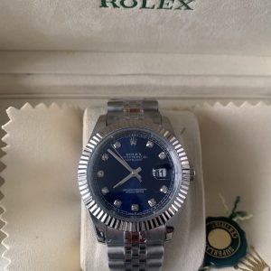 Rolex Datejust Blauw steentjes 🍀