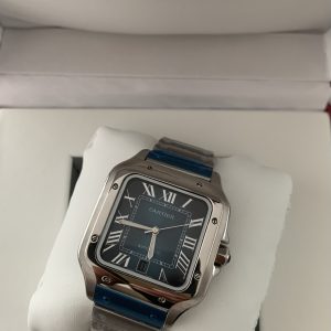 Cartier Santos staal Blauw🥶
